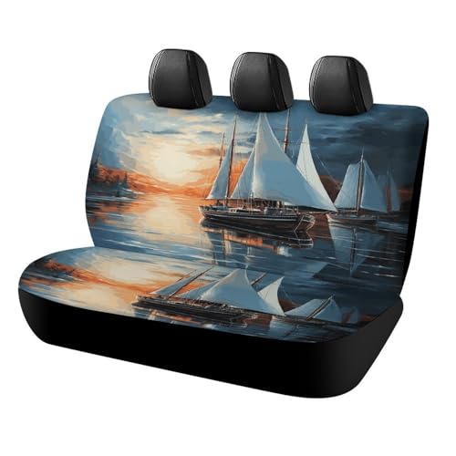 Funda de asiento de coche suave con diseño de vela resistente para SUV y camión