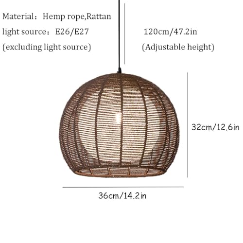 Lámparas de Techo de Cuerda Estilo Escandinavo con diámetro de 36 cm 6