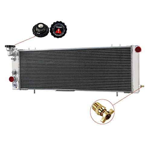 3 ROW Aluminum Radiator Compatible With Jeep Cherokee Comanche XJ 4.0L 2.5L 1991-2001 1992 1993 1994 1995