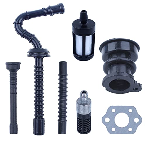 Image of 1X Intake Manifold Fuel Oil Filter Impulse Line Kit For Stihl MS250 025 023 021, Intake Manifold, Fuel Filter, Fuel Line, Oil Filter, Oil Line, Impulse Line, Carburetor Gasket