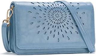 Amazon Brand - Hikaro Small Crossbody Phone Bags for Women RFID Leather Phone Purse Bag Ladies Wristlet Wallet Card Holder fit phones up to 6.7 inches