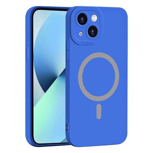 YUEQIAN Funda para Honor Magic 8 Pro 5G, Magnética Ultradelgado Silicona TPU Suave Sedoso Carcasa de Antigolpes Forro Microfibra Cubierta Protección Cámara (Azul Oscuro)