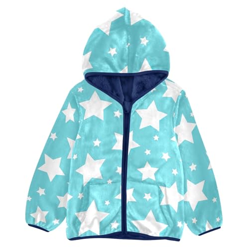 White Stars Blue Toddler Winter Jacket Comfy Winter Coat for Toddler 3T