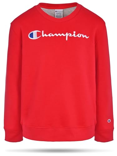 Image of Champion Boys Sweatshirt for Kids Pullover Fleece Crewneck Sweater