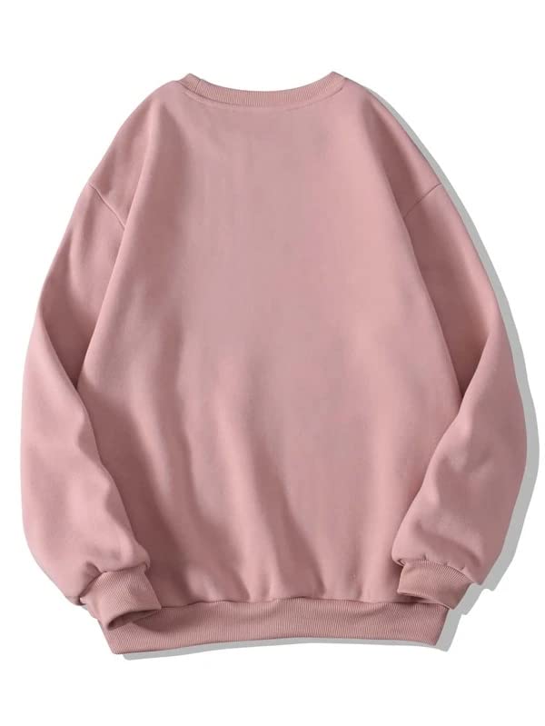 Image of SXV STYLE Solid Plain Unisex Cotton Oversized Baggy Sweatshirt