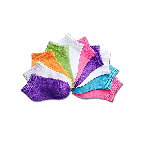 Hanes Girls Infant/Toddler Low-Cut EZ Sort Assorted 10-Pack