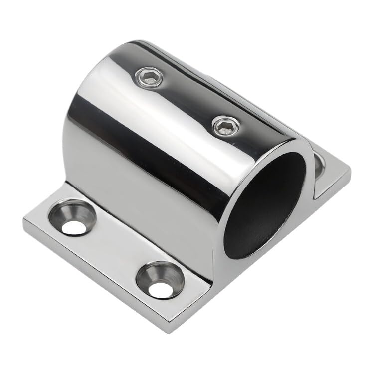 Matériel encastré de base carrée acier inoxydable 316 pour support porte-manteau marine