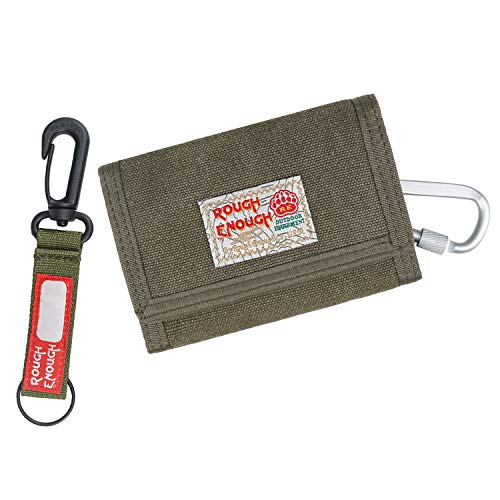 Rough Enough Small Kids Wallets for Boys Girls Card Keychain Wallet for Teens Canvas Front Pocket Tr - //coolthings.us