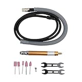 1/8' Air Micro Grinder, 3mm Pneumatic Micro Air Pencil Die Grinder Polishing Tool Kit，70000 RPM Free Speed for Cleaning Dies, Rotors, Backing Plates, Brake Pads, Mounts, Etc.