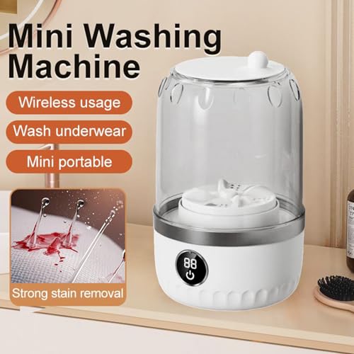 Jescion ポータブルミニ洗濯機,1L小型洗濯機 - 衣類洗濯布地用家電 靴下・下着・旅行・寮・アパート・キャンプ用