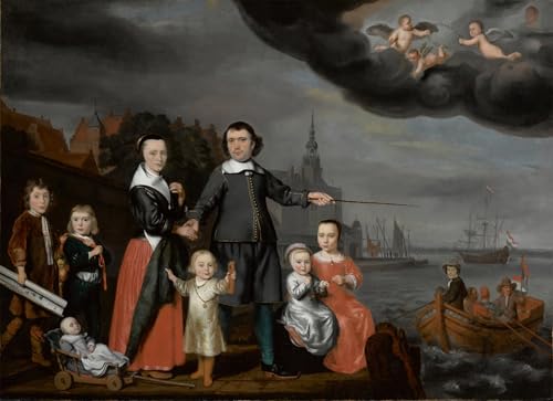 Peinture Nicolaes Maes affiche artistique le capitaine Job Jansse 60x90cm