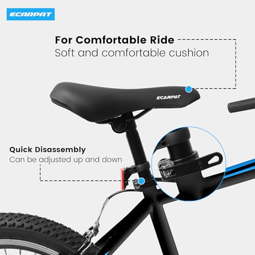 Image of Ecarpat 20 inch Kids Mountain Bike for Boys Girls 7-15 Years Old, All Terrain Mountain Bikes 7-Speed with Mechanical Disc Brakes Front Suspension, Mountain Bicycle Gift for Boys and Girls