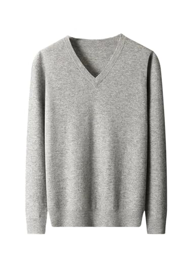 Merino Wool Men Jumpers Knitted Pullovers Sweaters Winter V-Neck Standard Woolen Male Clothes3