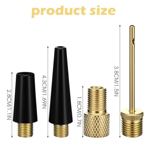 Classicseali 16pcs Air Pump Needles, Portable Needles for Ball Pump, Threaded Bikes Pumps Needle, Balls Pumps Needle for Bike-Pump, Football, Basketball, Volleyball, Swimming Ring, Balloon