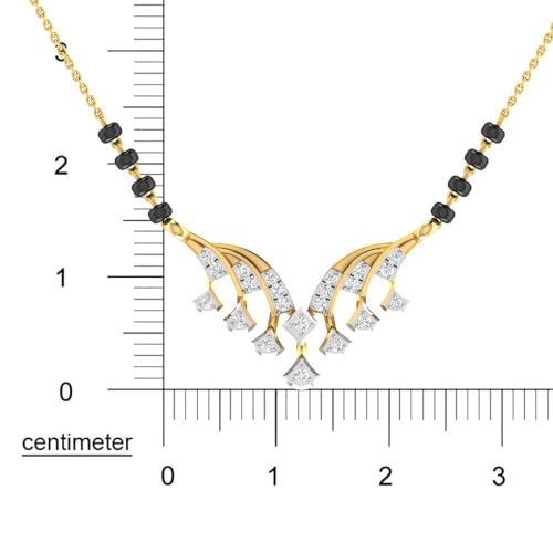 Image of WHP Jewellers Elegance 9KT Diamond Mangalsutra for Women | Diamond Fashion Jewellery for Women | Great for Gifting