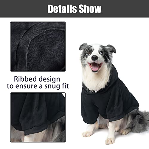 Expawlorer Dog Hoodies- Fall Soft And Warm Dog Sweatshirt With Leash Hole, Winter Autumn Fleece Pet Clothes With “Bitches Love Me” Print For Puppy,Cat, Small Medium Large Dogs #TOP4