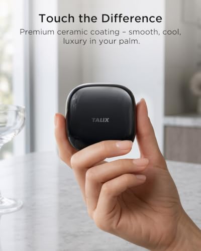 Image of TALIX T30 Noise Cancelling Earbuds with Phone Stand, Punchy Bass, 4-Mic, True Wireless Bluetooth 6.0 in Ear Headphones, 28H Playtime, IPX4 (Black)