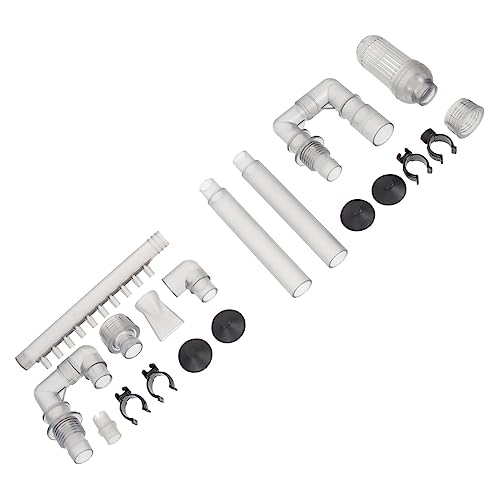 SUPVOX 1Set Plastic Replacement Water Tubing Inflow Outflow Tube for Fish Tank Accessories Smooth Flow Design Lightweight and Compact