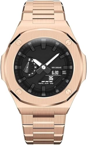 Bracelet montre GA2100 acier inoxydable homme pour passer du bureau aux sorties citadines