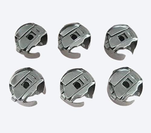 Cutex Sewing 6 Pig-Tail Bobbin Cases for Embroidery Machines L Size