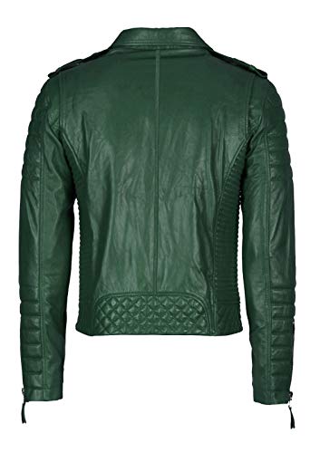 Benjer Skins Genuine Lambskin Leather Jackets For Men - Motorcycle Biker Leather Jacket Men BO 1042