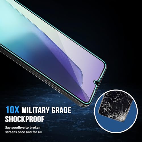 Image of ArmourPro Military Grade Gorilla Tempered Glass Compatible For Redmi A5, A4, 14C and Poco M7 (6.88 Inch) With Easy Installation Kit for Smartphone| Edge-to-Edge Protector Coverage | Black, Pack of 2