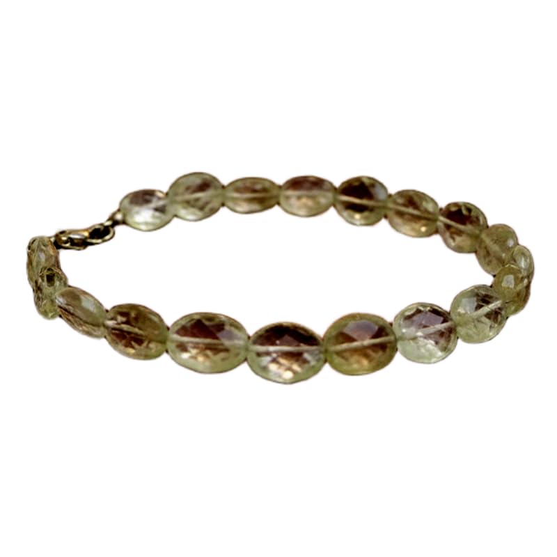 Améthyste verte véritable en bracelet haut de gamme fait main par LKBEADS