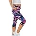 Cozeyat Girls Short Leggings Tummy Control Fashion Camouflage Design Yoga Shorts Size 6-7 Kids Soft Running Sweatpants