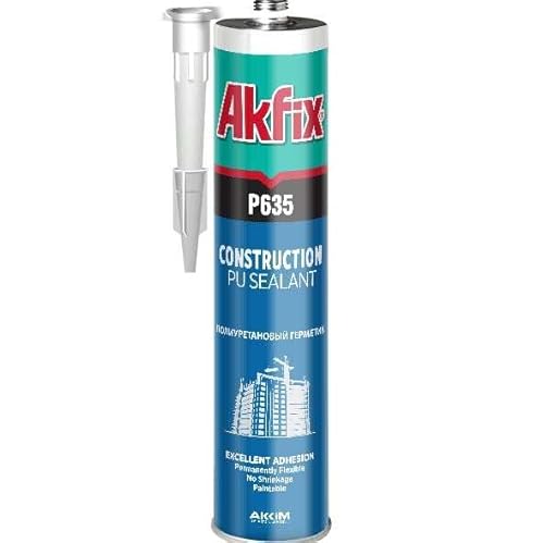 Akfix P635 Construction Sealant (1x10.4 oz.) Gray - Waterproof, Fast