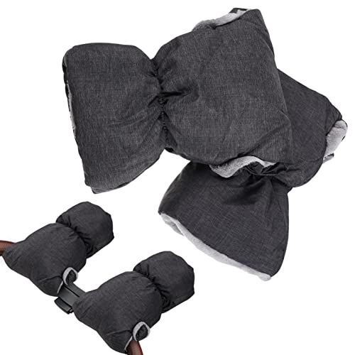 HAPINARY 1 Pair Baby Stroller Mittens Pram Hand Gloves Elastic Wrist for Cold Season Universal Stroller Accessories