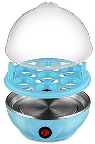 Image of GHE GHORI Enterprise 7 Egg Electric Boiler & Steamer - Compact Plastic Poacher for Fast Egg Cooking | Automatic Mini Egg Cooker for Home Kitchen Use (Multicolor)