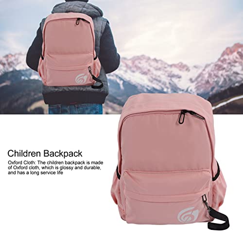 Mochila Escolar à Prova D'água Casual de Grande Capacidade Em Tecido Oxford para o Dia a Dia (Rosa)