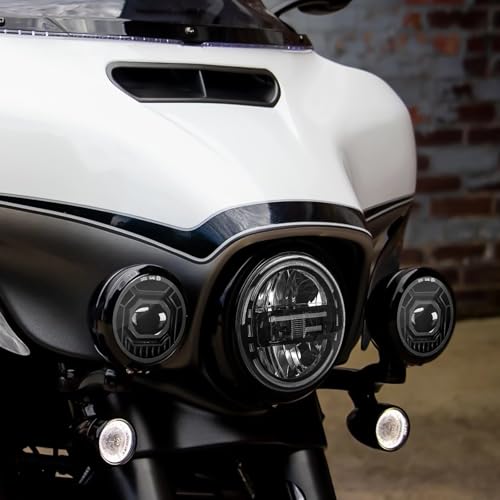 Image of 4.5 inch Motorcycle fog Lights 2PCS, Round LED Fog Lamps for Motorcycle Harley Davidson Accessories Electra Street Glide Heritage Softail Classic Road King