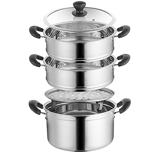 Cuiseur vapeur épais en inox 304 durable de 26 cm pour plaque induction