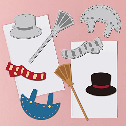 GLOBLELAND Christmas Snowman Cutting Dies Metal Winter Snowman Die Cuts Template for Paper Card Making Decoration DIY Scrapbooking Album Craft Decor - Image 3