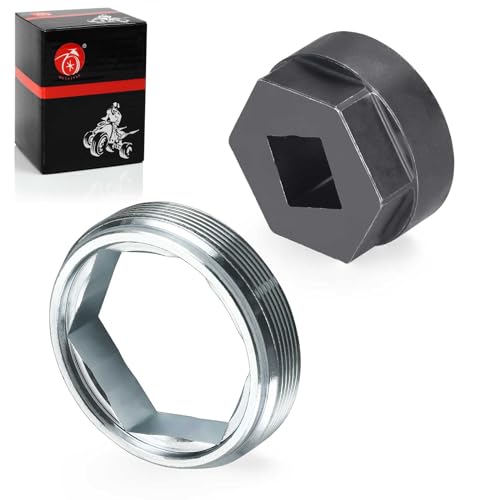 Image of Steering Stem Bearing Nut Bolt Removal Tool & Holder Nut For YAMAHA Banshee Big Bear Bruin Grizzly Kodiak Warrior Raptor Wolverine 350 400 450 600 660 700 YFZ450 YFB250 Timberwolf 250