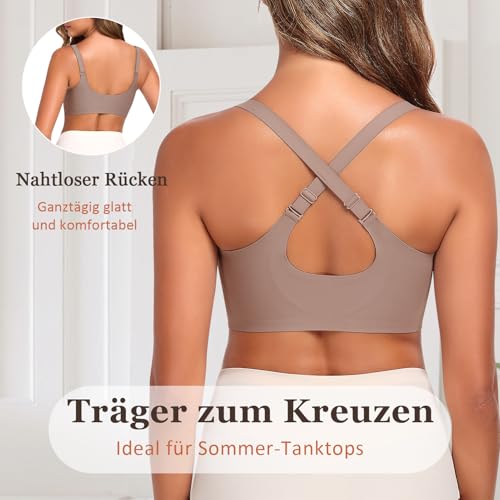Soutien-gorge sans armatures confortable fermeture devant pour femme âgée - 4