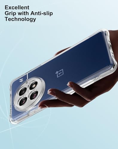 Image of REALCASE Silicone Oneplus 13 5G Back Cover Case, Scratch Resistant Protective Crystal Clear Transparent Shock Proof Bumper Back Cover Case for Oneplus 13 5G