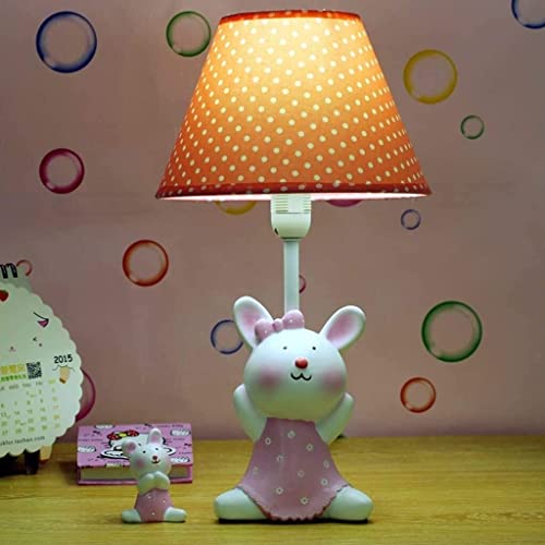 Lampe de bureau creative dessin anime rose veilleuse lumière chaude oeil