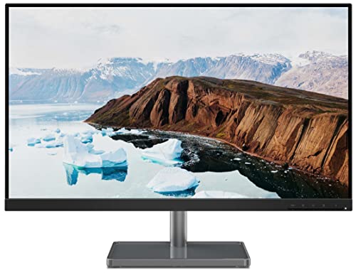 Lenovo L-Series 27 inch(68.58cm) 1920×1080 Pixels FHD IPS Monitor |16.7m Colors, 75Hz, AMD FreeSync, USB-C Port for Power & Data Transfer, HDMI,VGA, Tilt Swivel Pivot Height Adjust Stand,L27m-30 Black