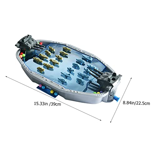 Jeu interactif combat naval à lanceur mécanique, jouet de table d'intérieur pour 2 joueurs
