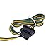 United Pacific Trailer Light Converter - 5-Wire to 4-Wire - 18G Bonded - Flat 4-Way Connector - Model 90620