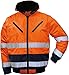 Produktbild 4 in 1 Warnschutz-Pilotenjacke"THOSA", Grösse S, abnehmbare Ärmel, herausnehmbares Fell, wasserdicht, orange