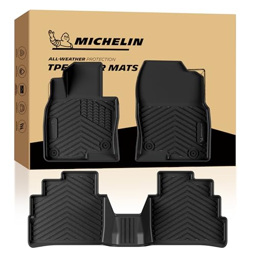 Image of Michelin Vehicle Mats for 2017-2025 Mazda CX-5 (3 Piece) | All-Weather TPE Custom Fit Liner, Premier