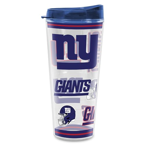 Image of Rico Industries NFL Football New York Giants Double Wall 20oz Tritan Tumbler