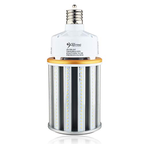 🔥 Hot Deals 100W LED Corn Light Bulb (400W-500W MH Retrofit) Fan-Less Design - Ex39 Large Mogul Base - 100-277VAC - UL Listed & DLC Qualified - LED Street Lighting, LED High Bay Lights– 13,000lm (5700K Daylight) 🔥 Hot Deals 100W LED Corn Light Bulb (400W-500W MH Retrofit) Fan-Less Design - Ex39 Large Mogul Base - 100-277VAC - UL Listed & DLC Qualified - LED Street Lighting, LED High Bay Lights– 13,000lm (5700K Daylight)