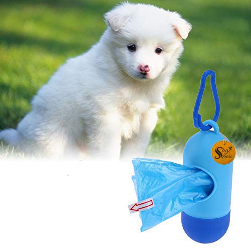 Sage Square Portable Dog Poop Garbage Bags Roll with Dispenser Holder -15 Sheets (B07GYCSP3W) Amazon Price History, Amazon Price Tracker