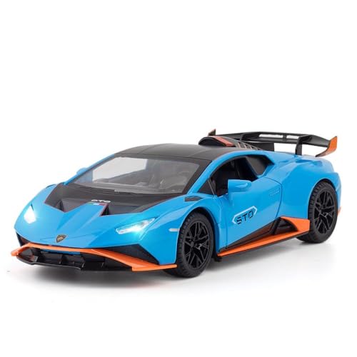 Image of DEOXY 1:24 Lamborghini Urus Car Model, Diecast Pull Back Car Toy car, Doors Open, Light and Sound, Boys Toys Kids Adults Gifts Black (STO Blue)