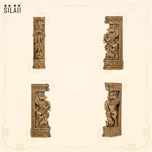 Image of SILAII Yazhi 1-Feet Set of Two Sculpture - Handcrafted Decorative Statue for Home & Office Decor, Premium Artistic Idol