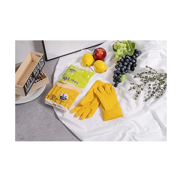 MAMISON 10 Pack Simple and Short Hands Gloves, Reusable Non-Slip Rubber Gloves Large Size